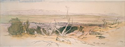 Baalbek aus dem Libanon, 1858 von Edward Lear