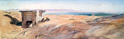 Dendera, 1867 von Edward Lear