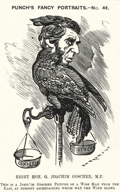 Punch-Karikatur: George Goschen von Edward Linley (after) Sambourne