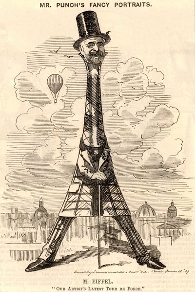 Karikatur von Gustave Eiffel von Edward Linley Sambourne