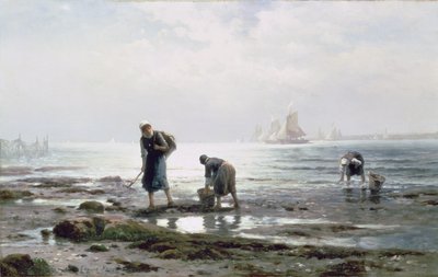 Austernsammeln, 1883 von Edward Moran