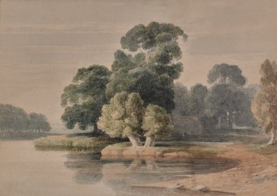 Landschaft mit Fluss oder See von Edward Pretty