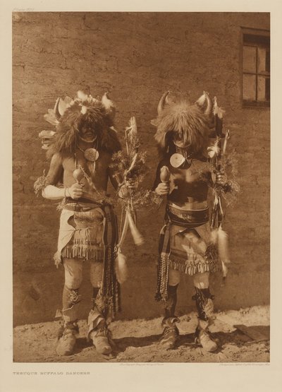 Tesuque-Büffeltänzer von Edward S. Curtis