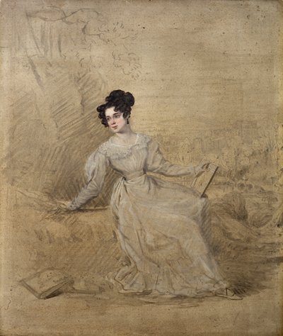 Porträt von Jane Moresley von Edward Villiers Rippingille