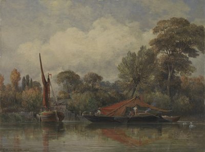 Gegenüber meinem Haus in Barnes von Edward William Cooke