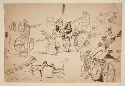Straßenszene von Edwin Austin Abbey