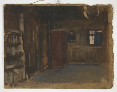 Studie eines Innenraums von Edwin Austin Abbey