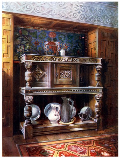 Gerichtsschrank Buffet, 1910 von Edwin Foley