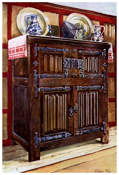 Eichen-Doppelschrank, 1910 von Edwin Foley