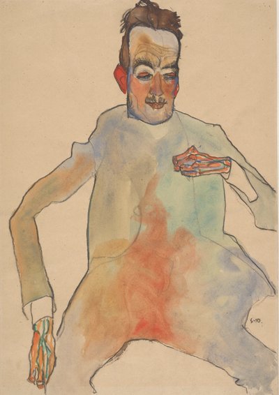 Cellist, 1910 von Egon Schiele
