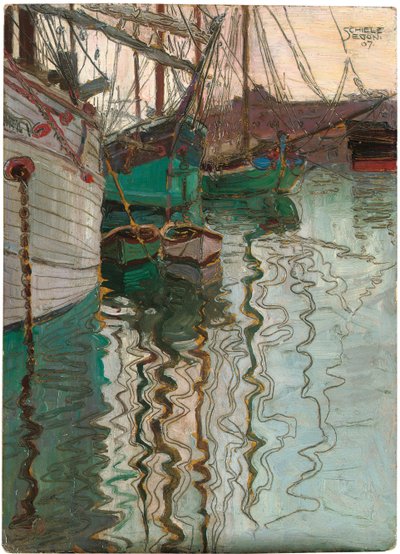 Hafen von Triest, 1907 von Egon Schiele