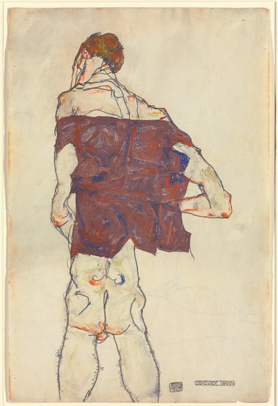 Stehender Mann von Egon Schiele