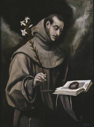 Heiliger Antonius von Padua, ca. 1580 von El Greco