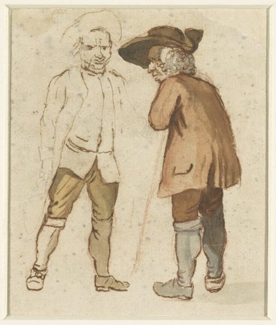 Zwei alte Bauern im Gespräch von Elias Martin (possibly)