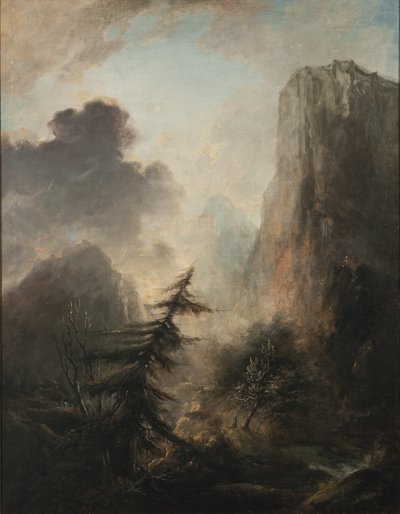 Landschaft mit Fichten, ca. 1780 von Elias Martin