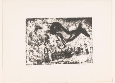 Mann und Hirsch vor Stadt von Elias Stark (possibly)