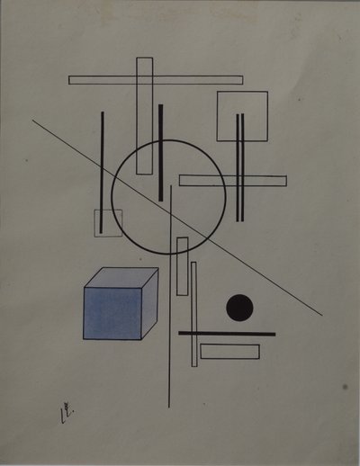 Komposition, 1920 von Eliezer Markowich Lissitzky
