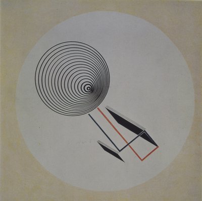 Proun 93. Schwebende Spirale, 1924 von Eliezer Markowich Lissitzky