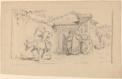 Sohn und Esel, ca. 1859 von Elihu Vedder