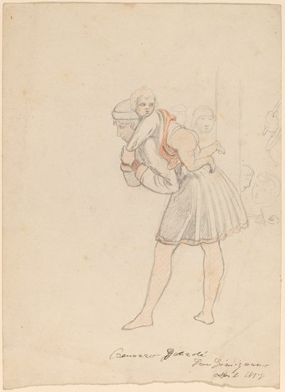 Studie nach Gozzoli von Elihu Vedder