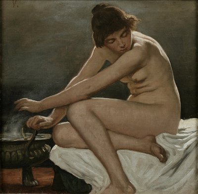 Studie für La Strega, die Hexe von Elihu Vedder