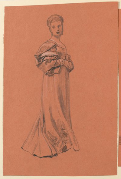 Studie für „Hochzeitsprozession“ von Elihu Vedder