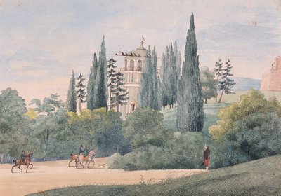 Reiter in einer italienischen Landschaft von Elisa Bonaparte