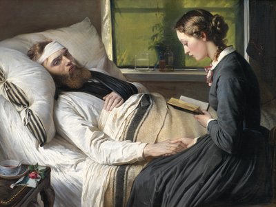 Ein verwundeter dänischer Soldat von Elisabeth Jerichau Baumann