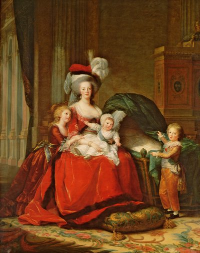 Marie-Antoinette (1755-93) und ihre Kinder von Elisabeth Louise Vigee Lebrun