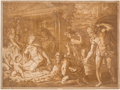Die Anbetung der Hirten, 1724 von Elisha Kirkall