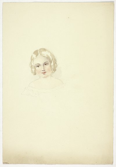 Porträtkopf eines jungen Mädchens von Elizabeth Murray