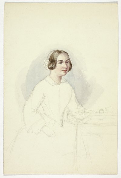 Junge Frau am Schreibtisch von Elizabeth Murray