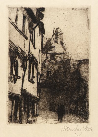 Straße, Mont St. Michel von Ellen Day Hale