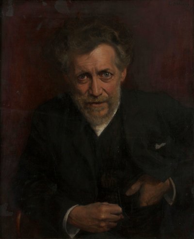 Porträt Professor Edmund von Hellmer von Emanuel Baschny