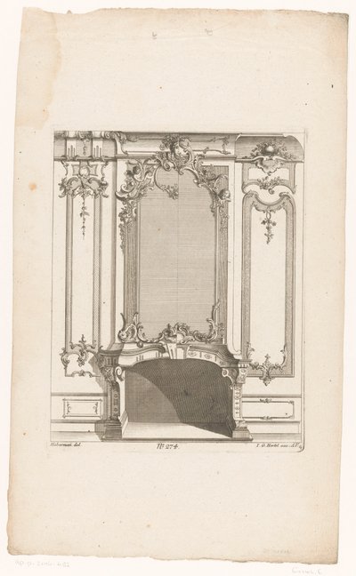 Kamin mit Putti von Emanuel Eichel (possibly)