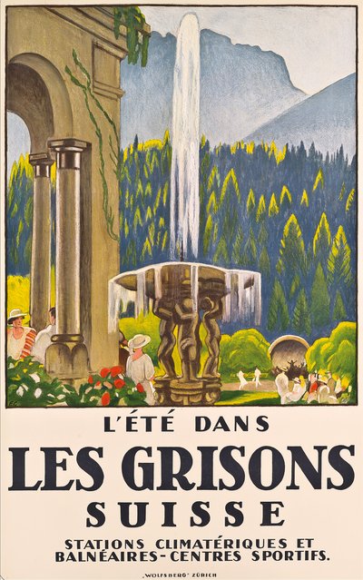 Sommer in den Grisons, Schweiz von Emil Cardinaux