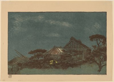 Abend in Fukagawa von Emil Orlik