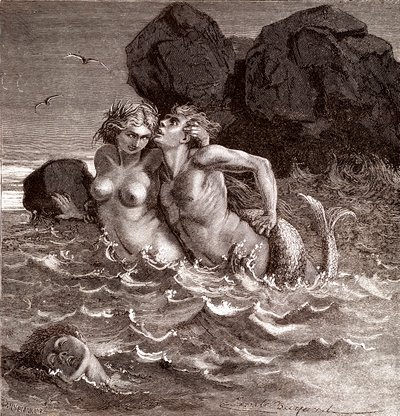 Die Meerjungfrau von Emile Antoine Bayard
