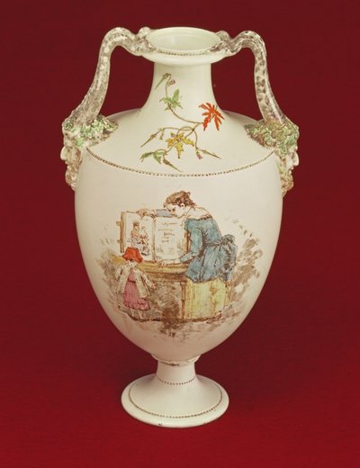 Wedgwood-Vase, spätes 19. Jahrhundert von Emile Aubert Lessore