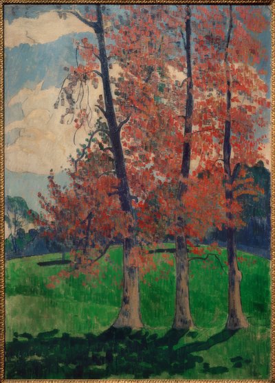 Die roten Pappeln von Emile Bernard