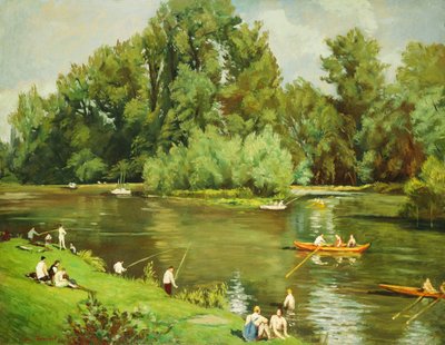 Am Ufer der Marne von Emile Bernard