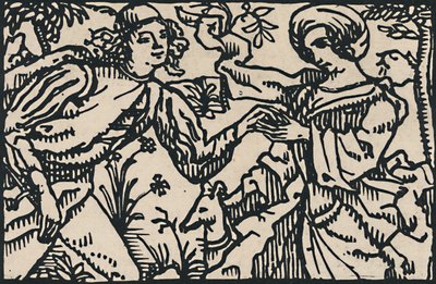 Illustration für Villons Petit Testament, 1919 von Emile Bernard
