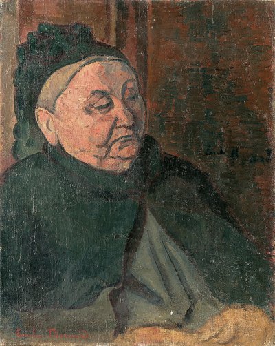 Porträt der Großmutter des Künstlers, 1887 von Emile Bernard