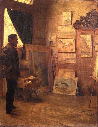 Im Studio von Emile Friant