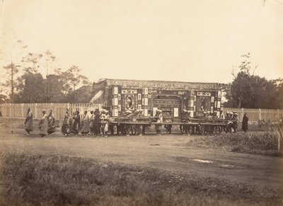 Beerdigung, Cochinchina, 1866 von Emile Gsell