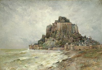 Mont Saint-Michel, 1896 von Emile Noirot