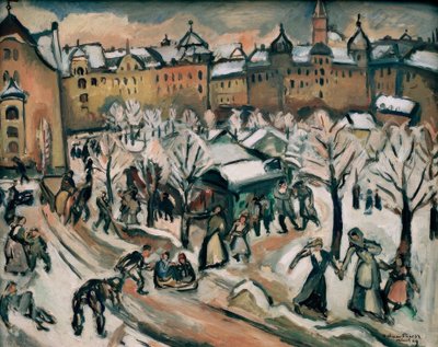 Schnee in München von Emile Othon Friesz