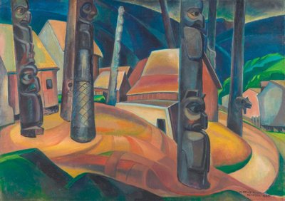 Emily Carr, Kispiox Village von Emily Carr