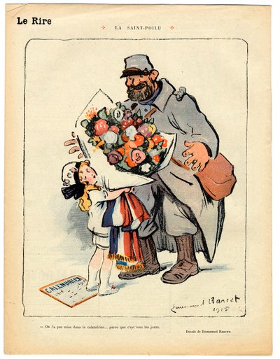 Rotes Lachen, Satirisch in Schwarz-Weiß von Emmanuel Barcet