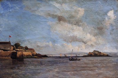 Douarnenez, Marine, August 1865 von Emmanuel Lansyer